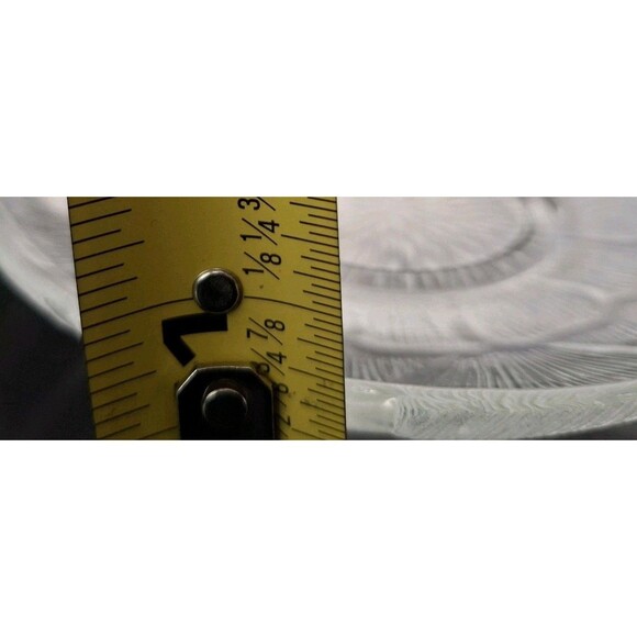 Set of 4 Arcoroc Fleur Clear Glass Cup Saucer Made in France 5 3/8" Discontinued - Picture 12 of 14